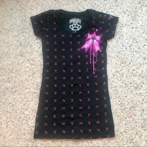 Iron fist tight fitting half sleeve tee